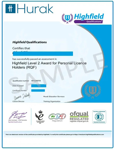 APLH Personal Licence Course Learn Online Test In Person Hurak